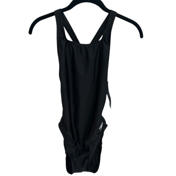 Speedo Pro LT Women's Super Pro One Piece Athletic Swimsuit Black size 8 / 34 - Picture 3 of 8